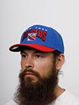 Бейсболка MITCHELL NESS арт. HHSS6643-NYAYYPPPBLUE New York Rangers NHL (синий / красный)